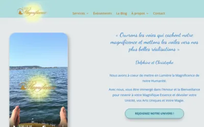 Page d'accueil du site de Voie 2 Magnificence, Bessan