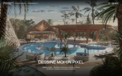 Page d'accueil du site Dessine-moi un pixel, créé par HIT Production