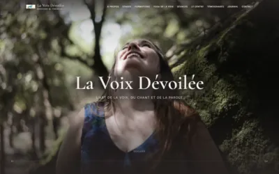 Page d'accueil du site La Voix Dévoilée, Olmet-et-Villecun