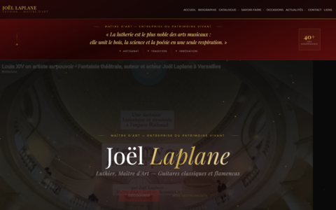Joël Laplane, luthier