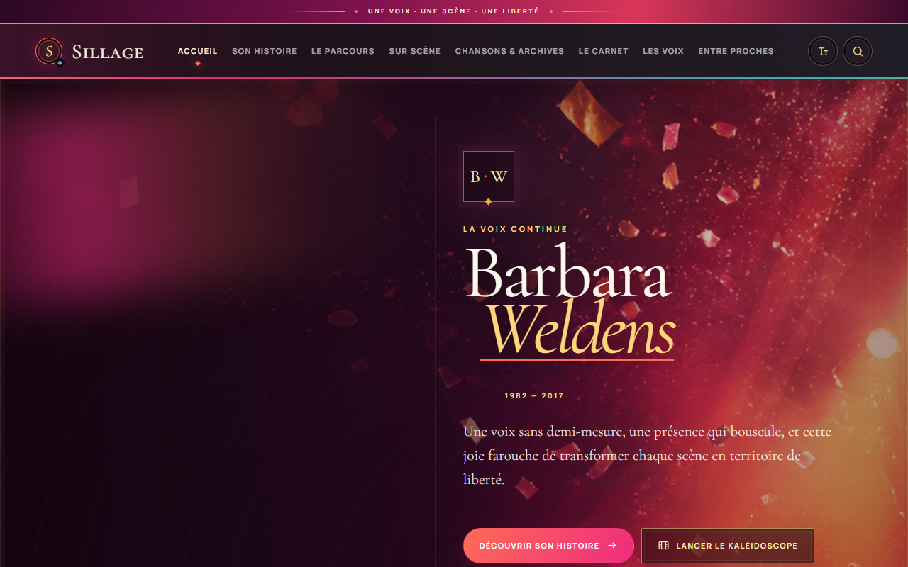 Sillage — Barbara Weldens